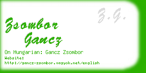 zsombor gancz business card